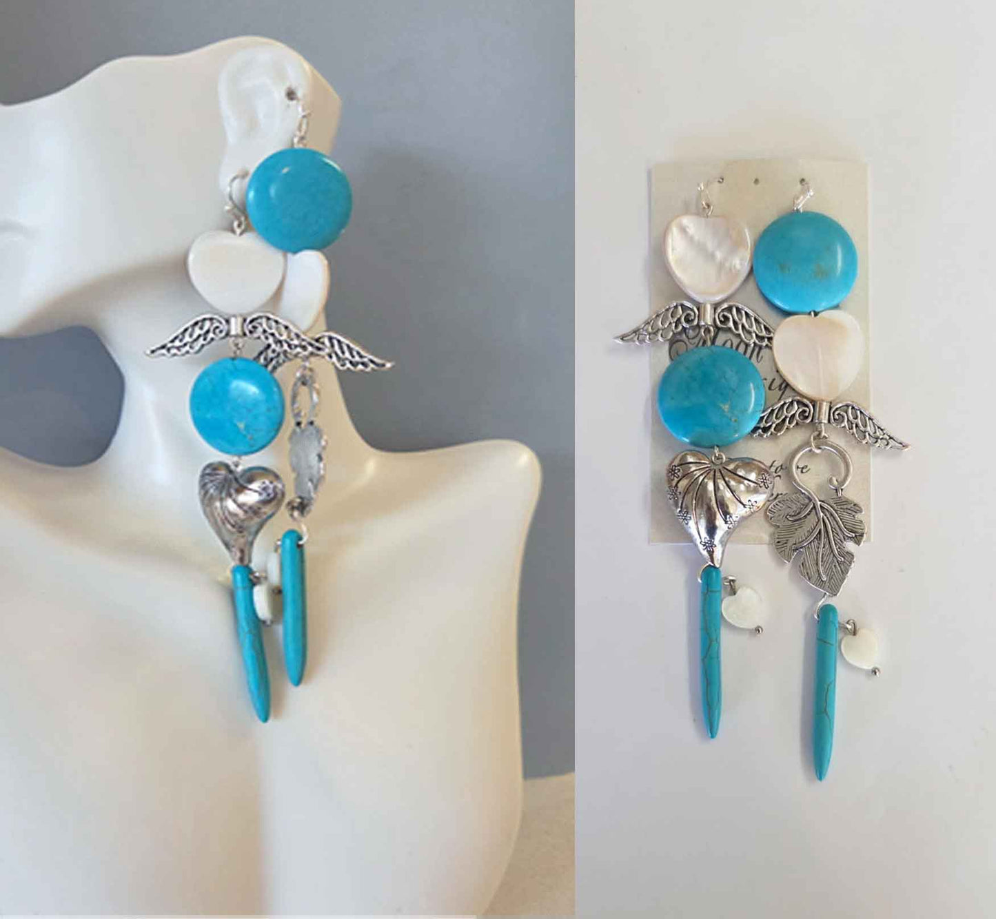 Magnesite Earrings one-of-a-kind
