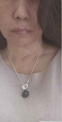 Black labradorite(natural) Pendant small