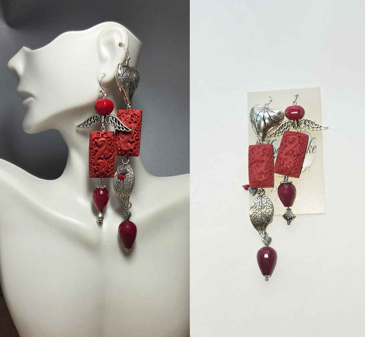 Cinnabar Earrings Only One