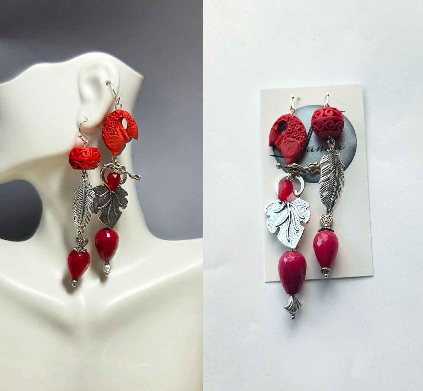 Cinnabar Earrings Only One