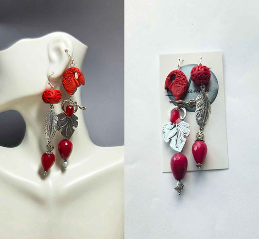 Cinnabar Earrings Only One