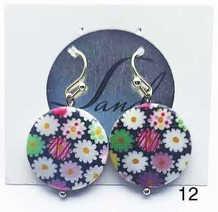 MOP different sty.earrings by number.