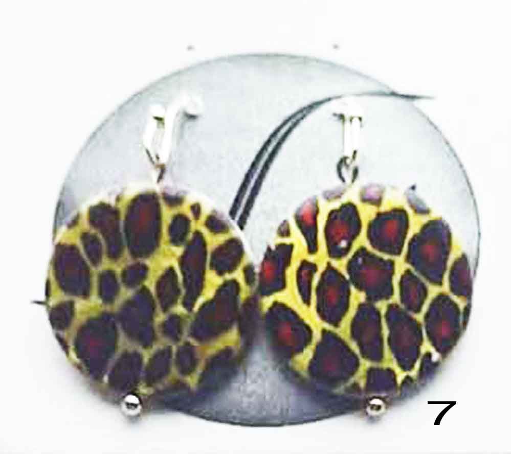 MOP different sty.earrings by number.
