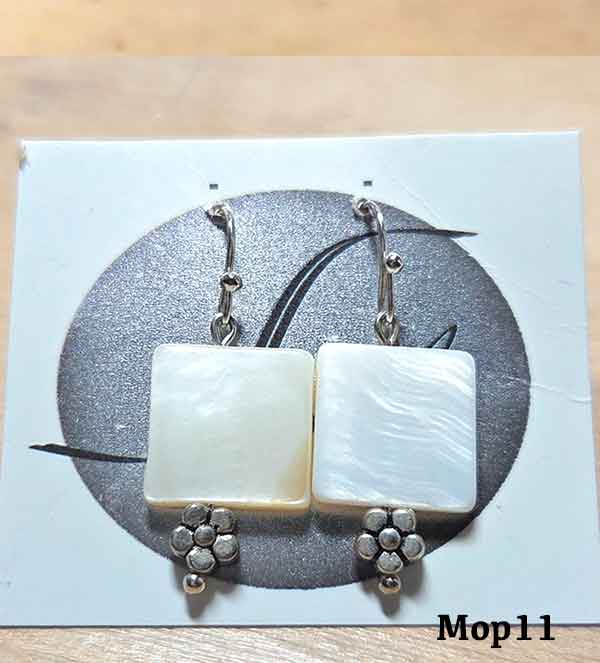 MOP different sty.earrings by number.