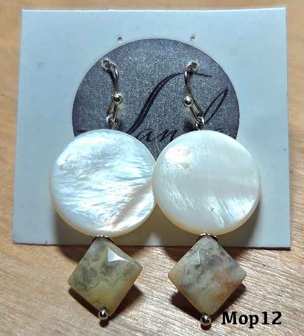 MOP different sty.earrings by number.