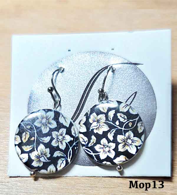 MOP different sty.earrings by number.