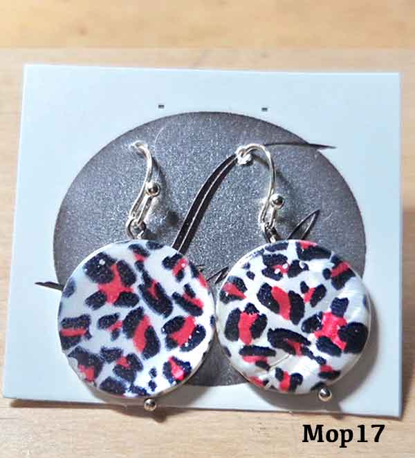 MOP different sty.earrings by number.