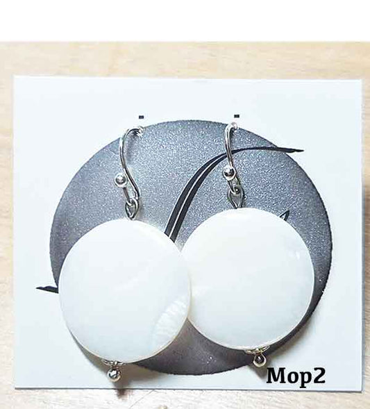 MOP different sty.earrings by number.