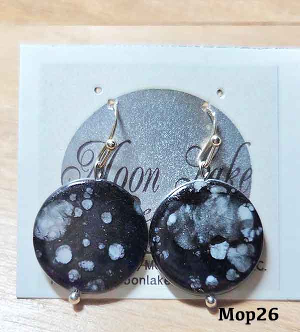MOP different sty.earrings by number.