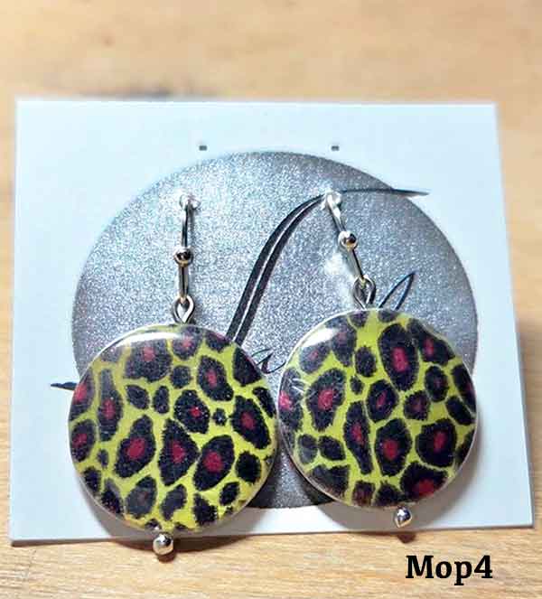 MOP different sty.earrings by number.