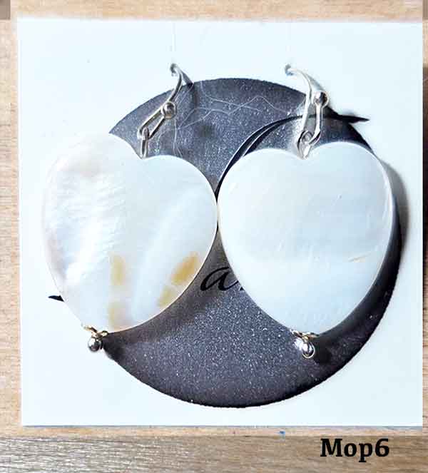 MOP different sty.earrings by number.