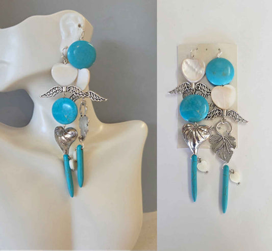 Magnesite Earrings one-of-a-kind