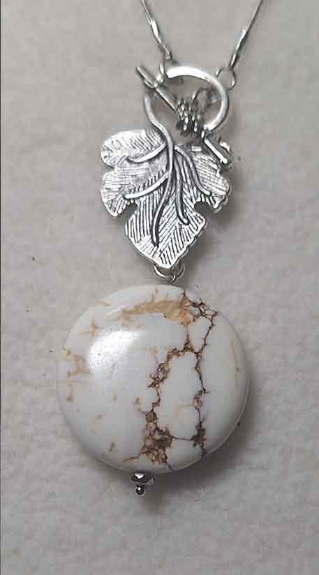White Turquoise (Dyed / Stabilized) Pendant